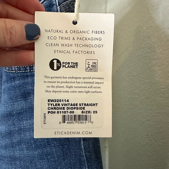 Etica | Tyler Vintage Straight Jeans in Chrome Diopside - Picture 7 of 11
